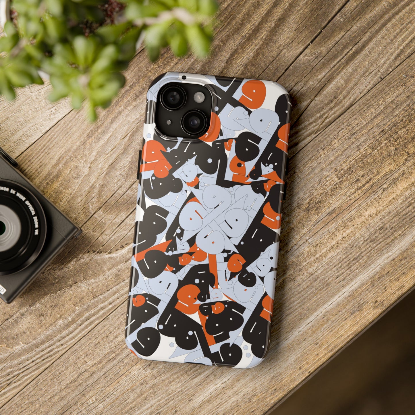 iPhone/GalaxyTough Phone Case with Persian Calligraphy Design - Impact Resistant, TPU Lining, Polycarbonate Shell, Glossy Finish