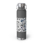 22oz Vacuum Insulated Stainless Steel Bottle with Persian Calligraphy Design - Double Wall, BPA Free, Spill-Proof, Scratch & Fade Resistant