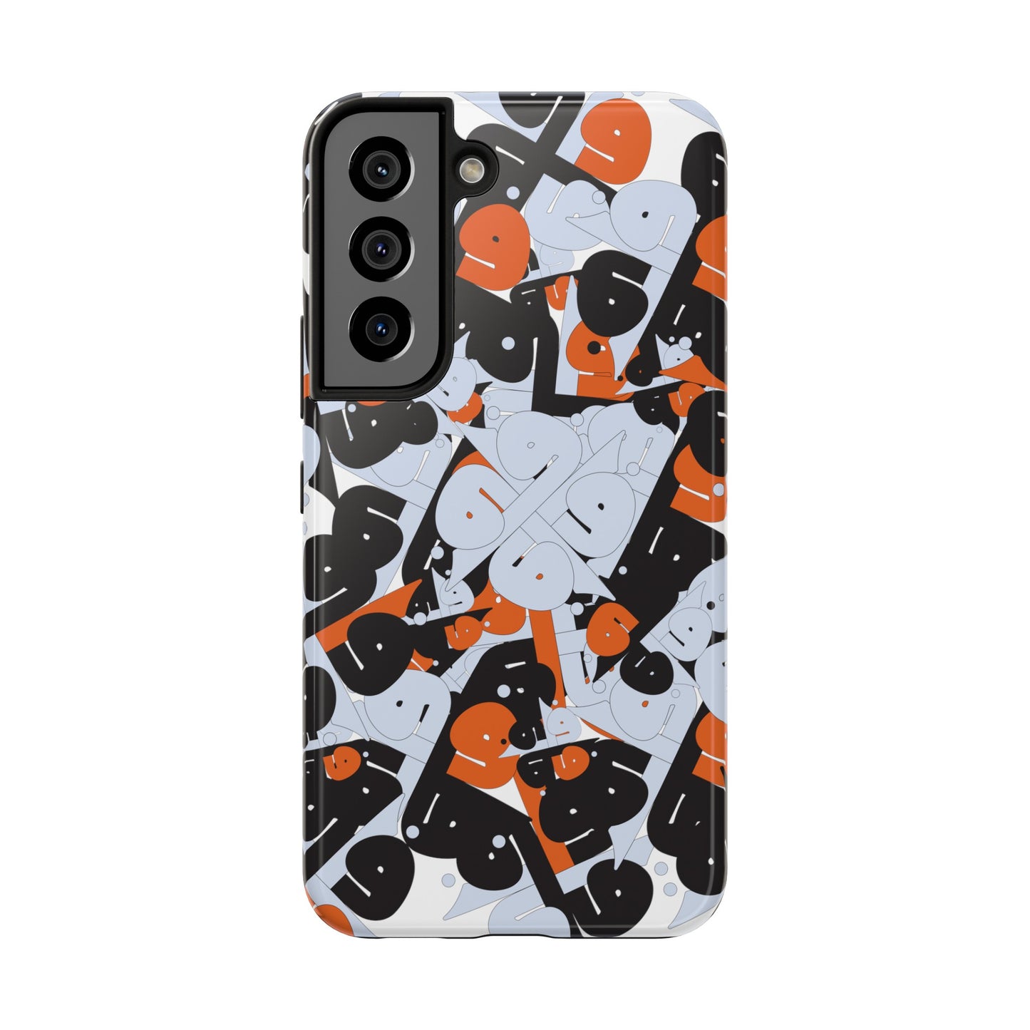 iPhone/GalaxyTough Phone Case with Persian Calligraphy Design - Impact Resistant, TPU Lining, Polycarbonate Shell, Glossy Finish