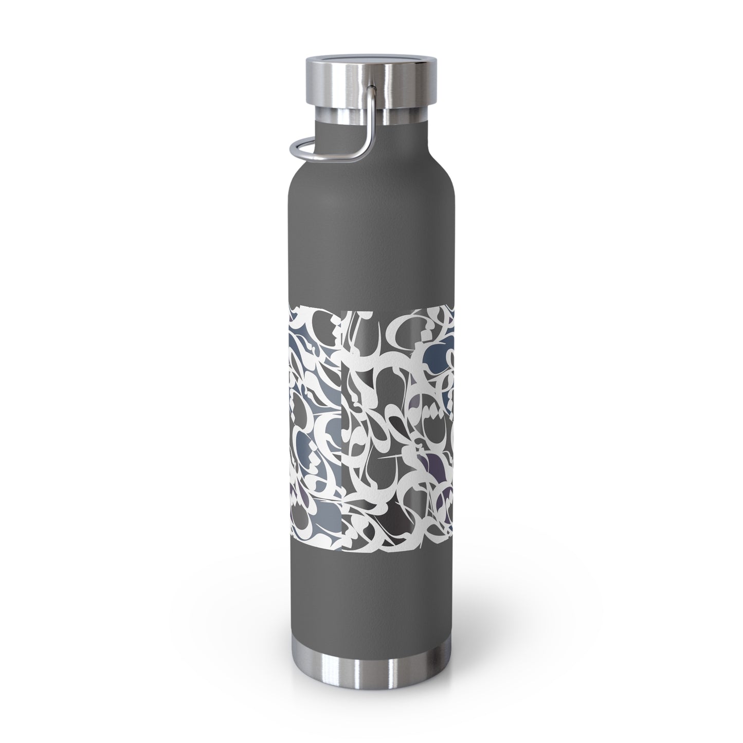 22oz Vacuum Insulated Stainless Steel Bottle with Persian Calligraphy Design - Double Wall, BPA Free, Spill-Proof, Scratch & Fade Resistant