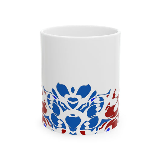 Durable Ceramic Coffee Mug with Persian Calligraphy Design - Vivid Print, BPA & Lead-Free, Microwave & Dishwasher Safe