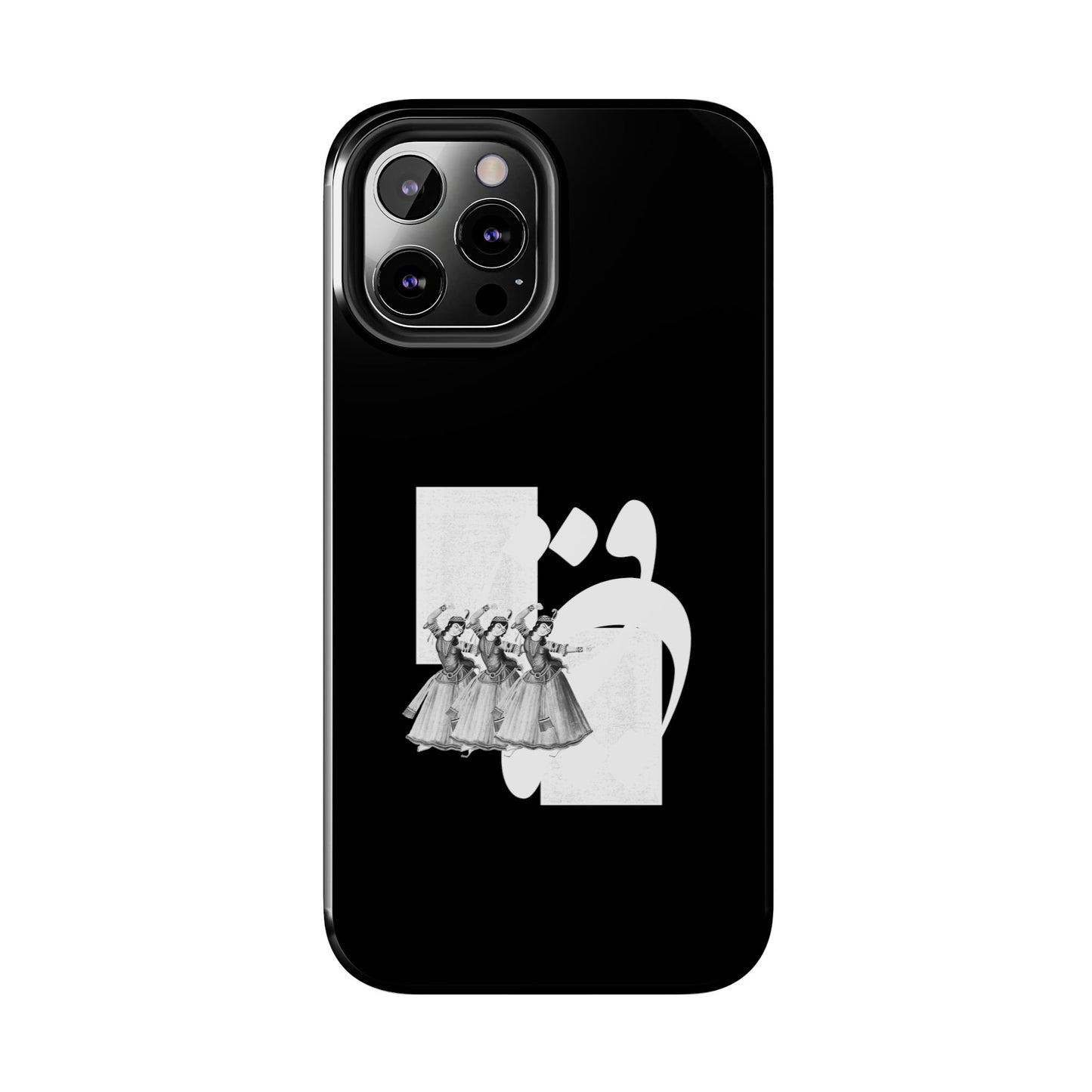 iPhone/Galaxy - Tough Phone Case with Persian Calligraphy Design - Impact Resistant, TPU Lining, Polycarbonate Shell, Glossy Finish