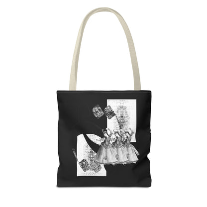 Durable Tote Bags with Persian Calligraphy Design - 3 Sizes, Multiple Handle Colors, Polyester Fabric