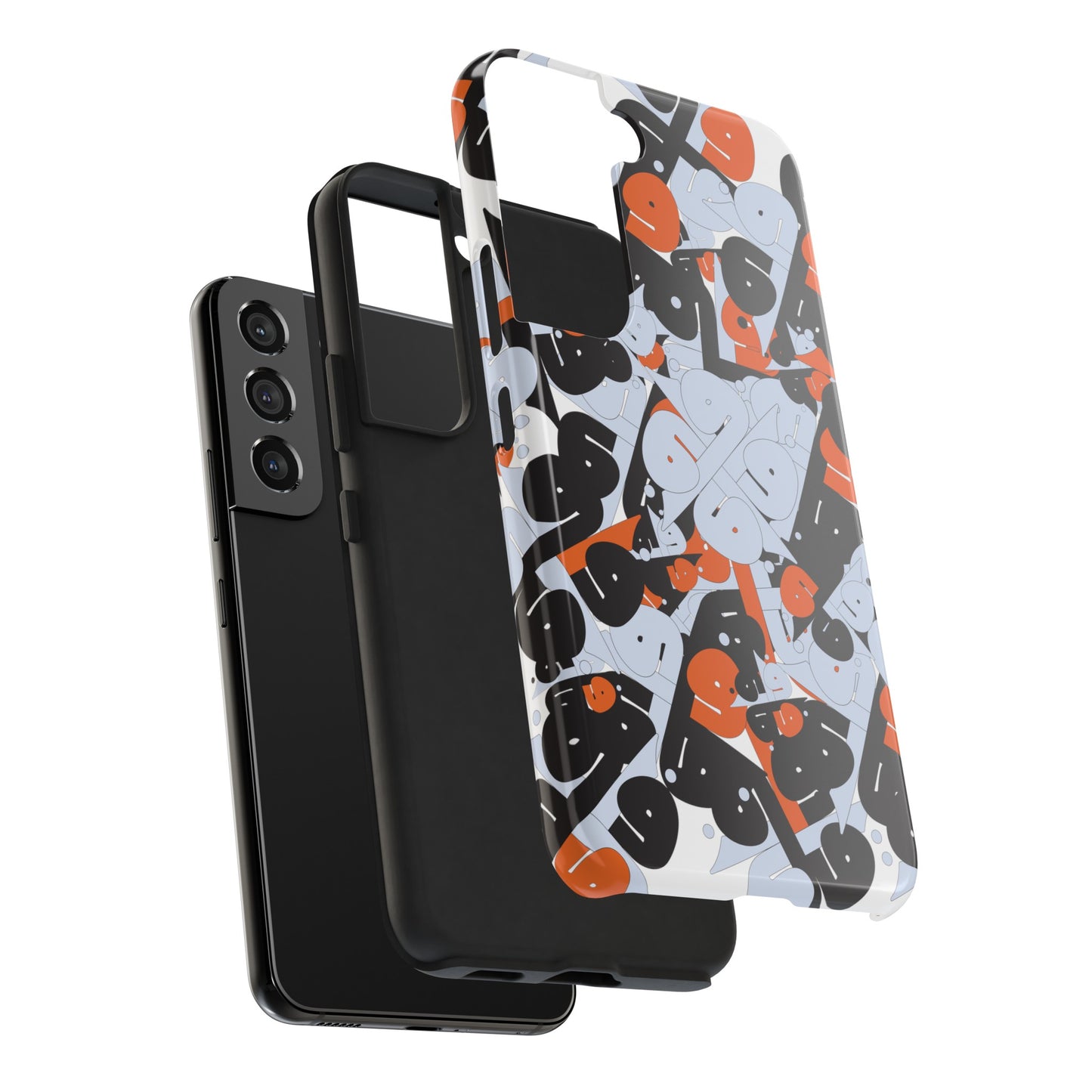 iPhone/GalaxyTough Phone Case with Persian Calligraphy Design - Impact Resistant, TPU Lining, Polycarbonate Shell, Glossy Finish