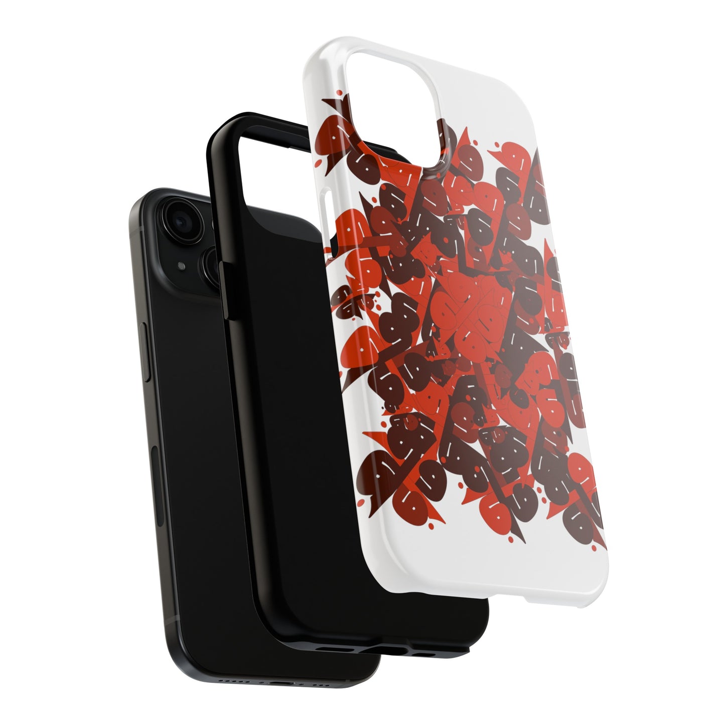 iPhone/Galaxy - Tough Phone Case with Persian Calligraphy Design  - Impact Resistant, TPU Lining, Polycarbonate Shell, Glossy Finish