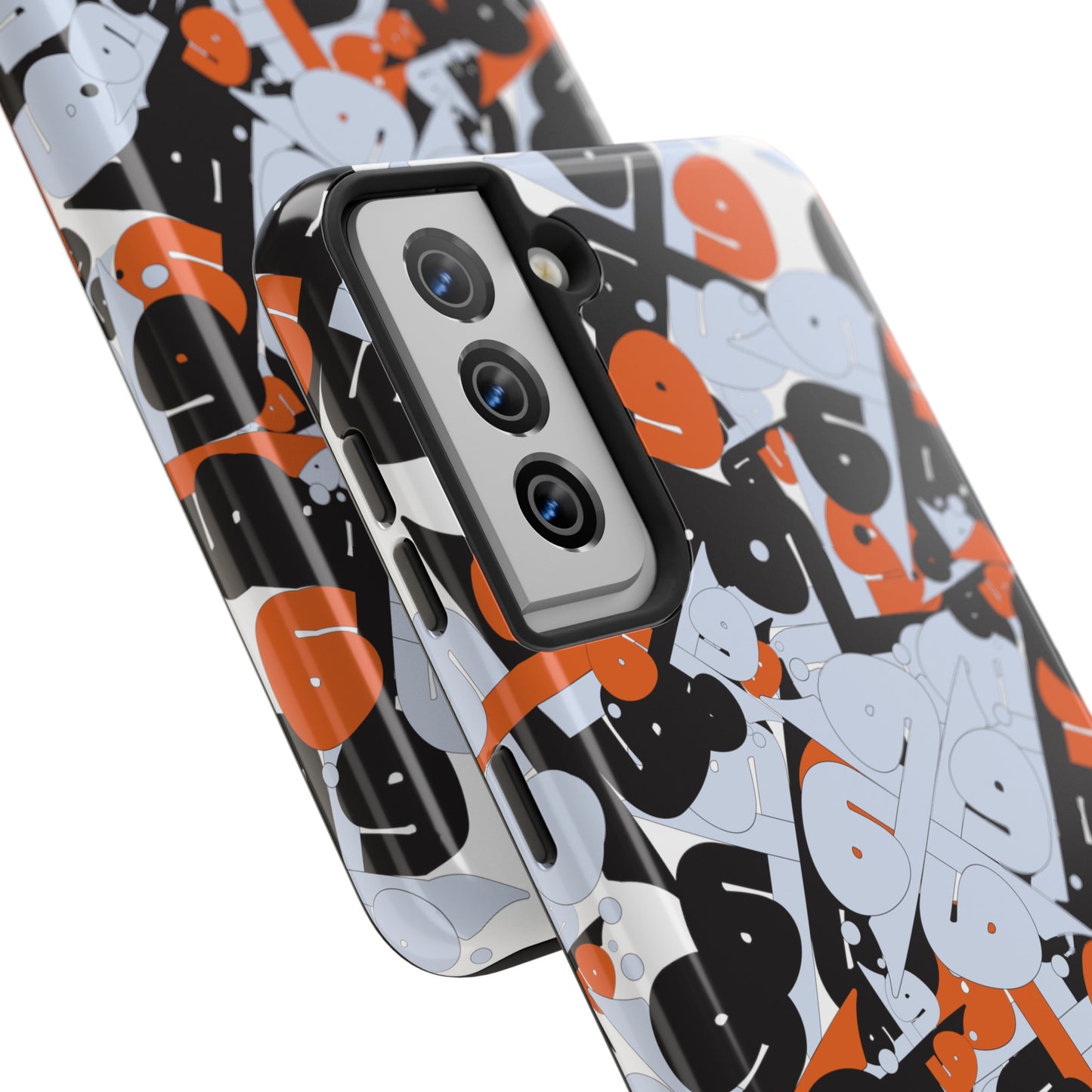 iPhone/GalaxyTough Phone Case with Persian Calligraphy Design - Impact Resistant, TPU Lining, Polycarbonate Shell, Glossy Finish