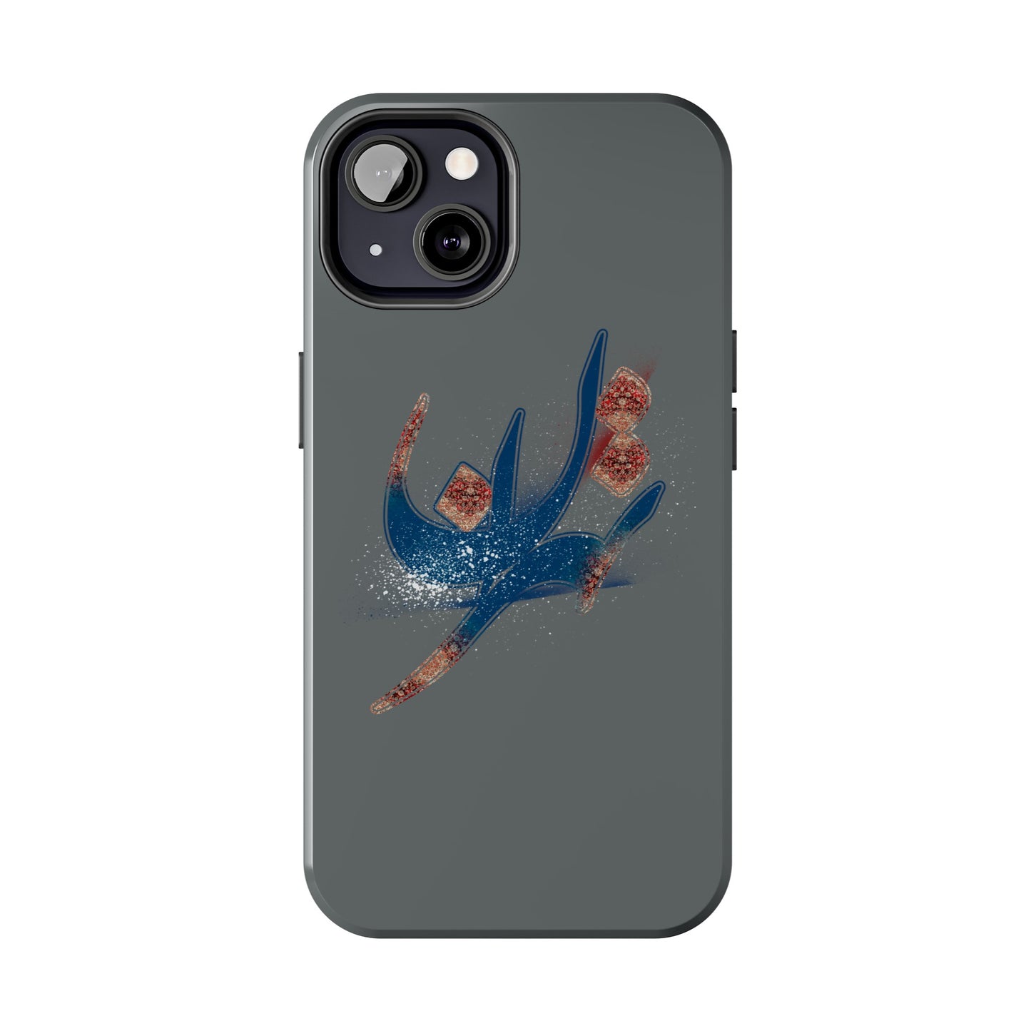 iPhone/Galaxy - Tough Phone Case with Persian Calligraphy Design - Impact Resistant, TPU Lining, Polycarbonate Shell, Glossy Finish