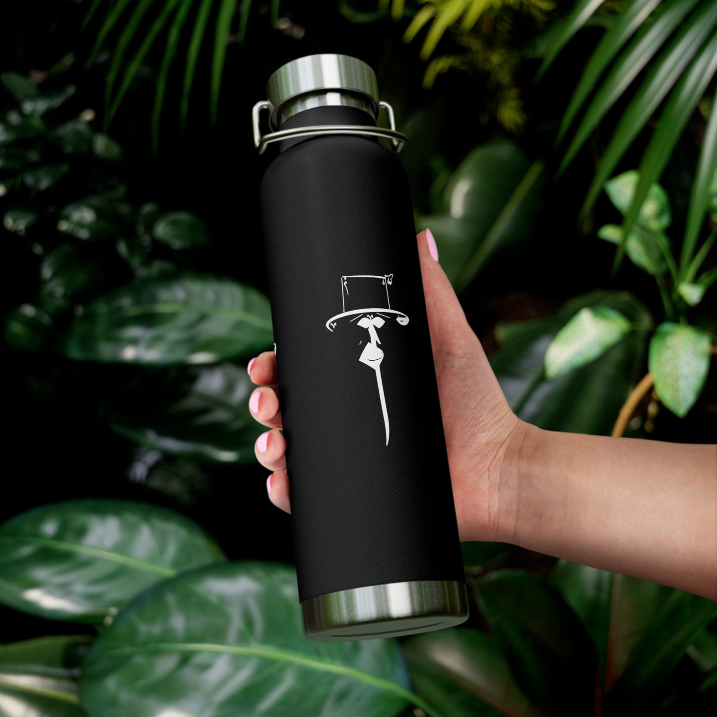 22oz Vacuum Insulated Stainless Steel Bottle with Persian Calligraphy Design - Double Wall, BPA Free, Spill-Proof, Scratch & Fade Resistant