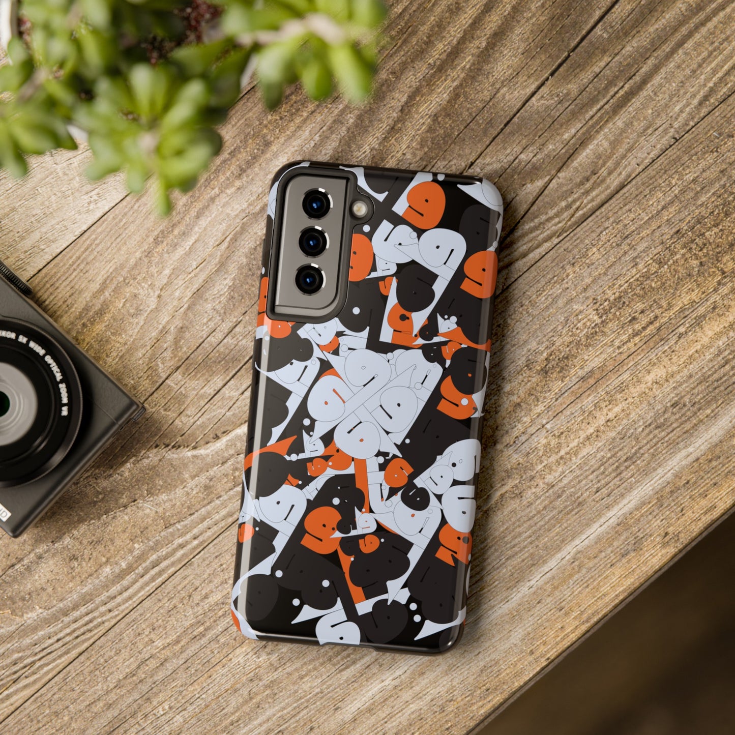 iPhone/Galaxy - Tough Phone Case with Persian Calligraphy Design - Impact Resistant, TPU Lining, Polycarbonate Shell, Glossy Finish