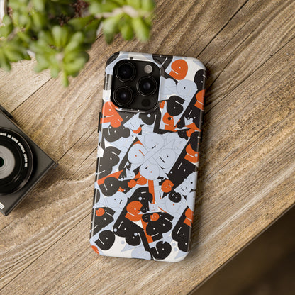 iPhone/GalaxyTough Phone Case with Persian Calligraphy Design - Impact Resistant, TPU Lining, Polycarbonate Shell, Glossy Finish