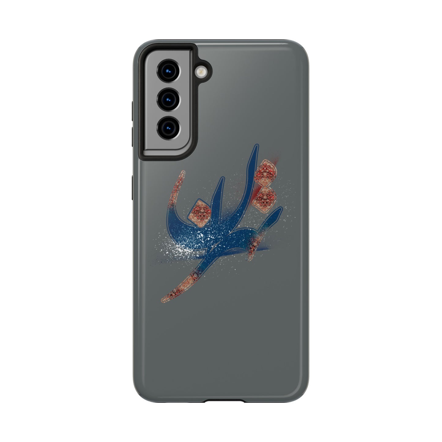 iPhone/Galaxy - Tough Phone Case with Persian Calligraphy Design - Impact Resistant, TPU Lining, Polycarbonate Shell, Glossy Finish