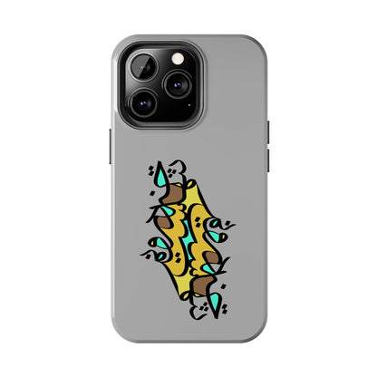 iPhone/Galaxy - Tough Phone Case with Persian Calligraphy Design - Impact Resistant, TPU Lining, Polycarbonate Shell, Glossy Finish