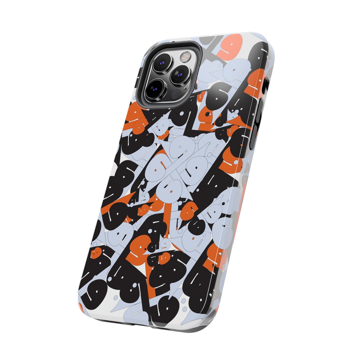 iPhone/GalaxyTough Phone Case with Persian Calligraphy Design - Impact Resistant, TPU Lining, Polycarbonate Shell, Glossy Finish