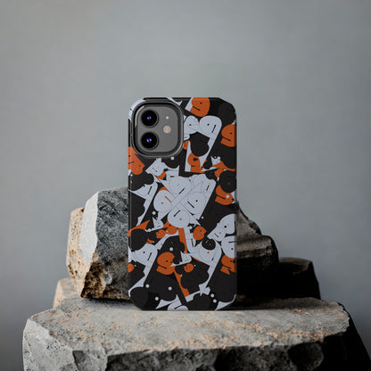 iPhone/Galaxy - Tough Phone Case with Persian Calligraphy Design - Impact Resistant, TPU Lining, Polycarbonate Shell, Glossy Finish