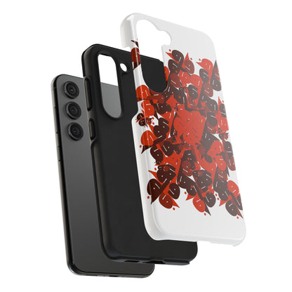 iPhone/Galaxy - Tough Phone Case with Persian Calligraphy Design  - Impact Resistant, TPU Lining, Polycarbonate Shell, Glossy Finish