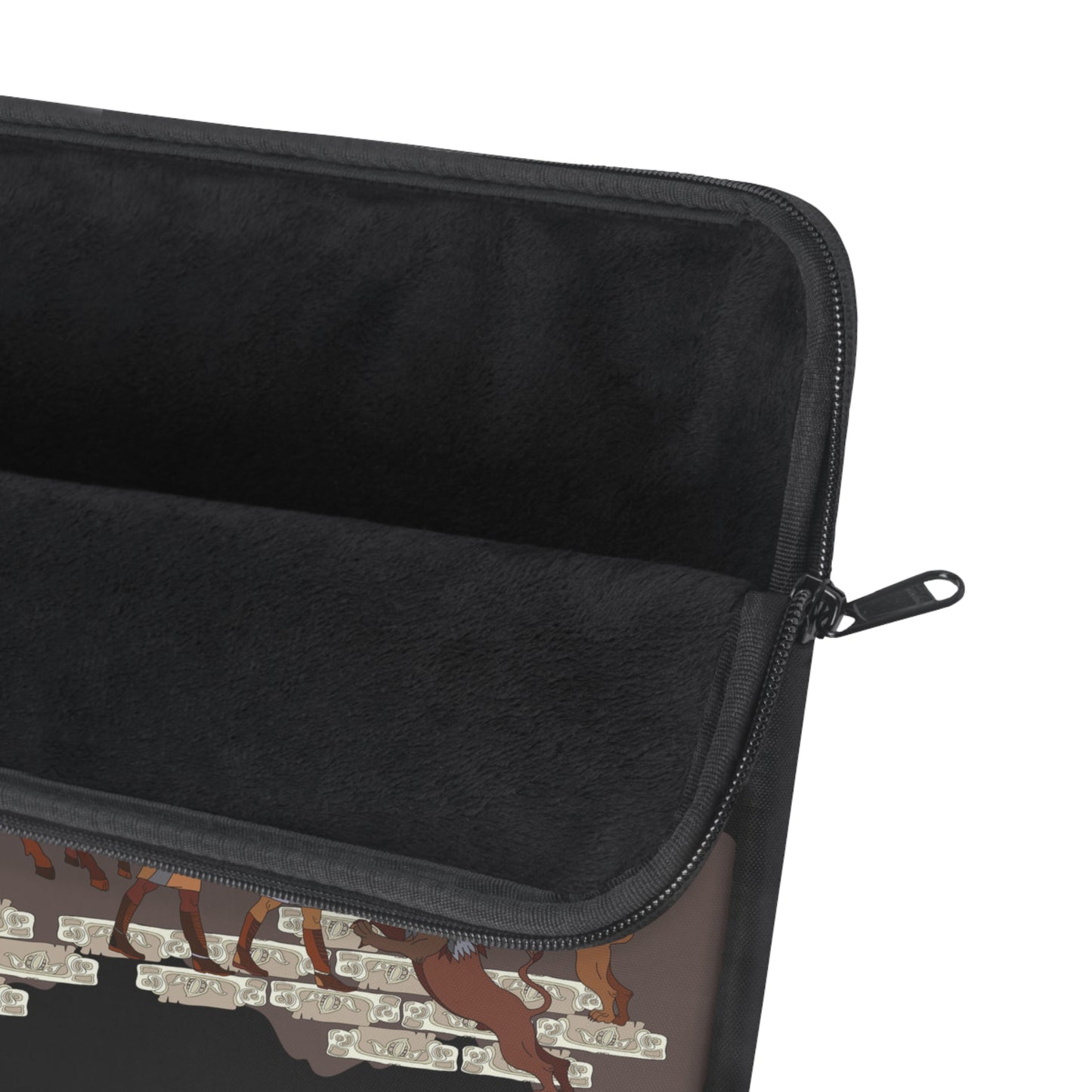 Stylish Laptop Sleeve - 100% Polyester with Persian Design, Plush Fleece Interior, Available in 3 Sizes