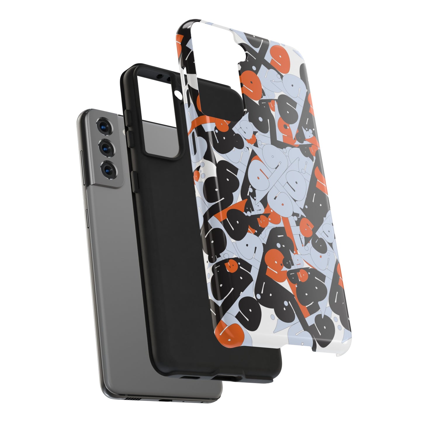 iPhone/GalaxyTough Phone Case with Persian Calligraphy Design - Impact Resistant, TPU Lining, Polycarbonate Shell, Glossy Finish