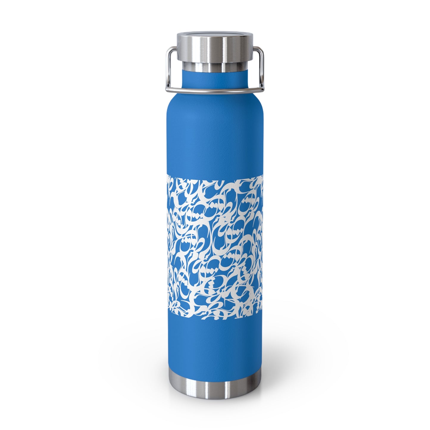 22oz Vacuum Insulated Stainless Steel Bottle with Persian Calligraphy Design - Double Wall, BPA Free, Spill-Proof, Scratch & Fade Resistant