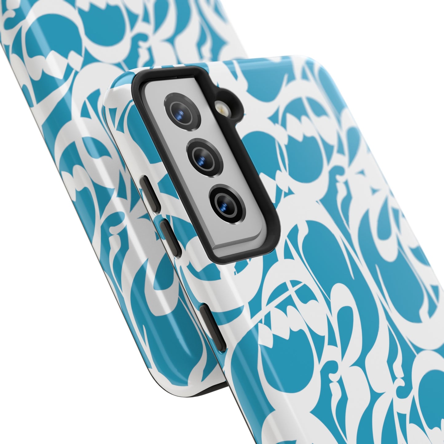 iPhone/Galaxy - Tough Phone Case with Persian Calligraphy Design - Impact Resistant, TPU Lining, Polycarbonate Shell, Glossy Finish