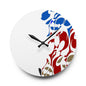 Durable Acrylic Wall Clock with Persian Calligraphy Design - Round & Square, Two Sizes, Easy Hanging Keyhole Slot