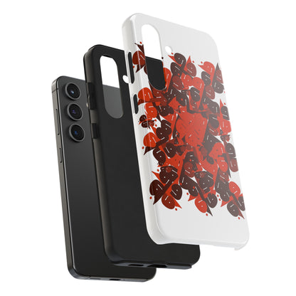 iPhone/Galaxy - Tough Phone Case with Persian Calligraphy Design  - Impact Resistant, TPU Lining, Polycarbonate Shell, Glossy Finish