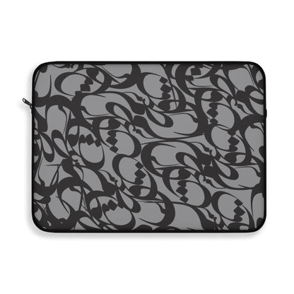 Stylish Laptop Sleeve - 100% Polyester with Persian Calligraphy Design, Plush Fleece Interior, Available in 3 Sizes