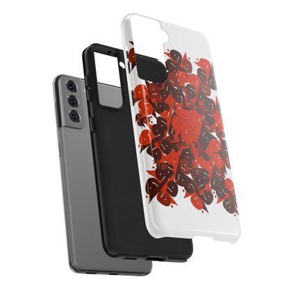 iPhone/Galaxy - Tough Phone Case with Persian Calligraphy Design  - Impact Resistant, TPU Lining, Polycarbonate Shell, Glossy Finish