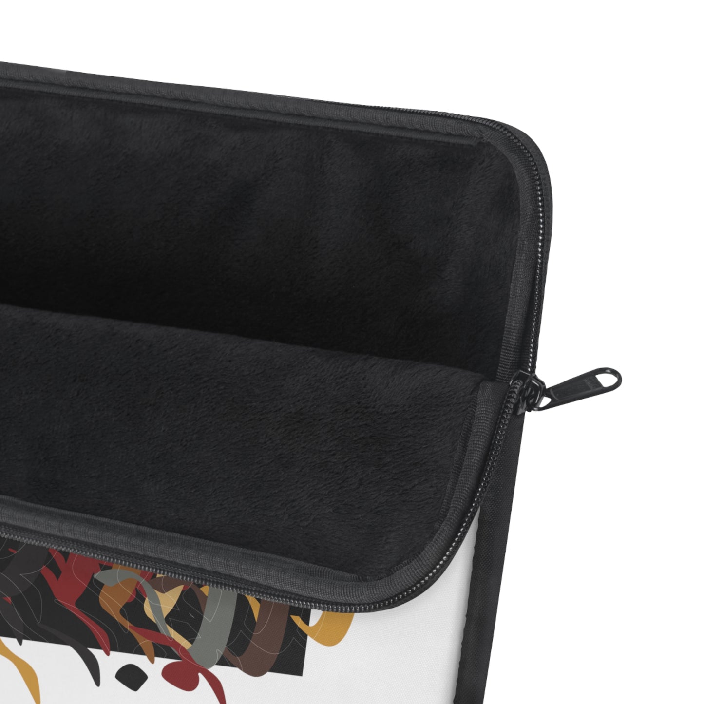 Stylish Laptop Sleeve - 100% Polyester with Persian Calligraphy Design, Plush Fleece Interior, Available in 3 Sizes