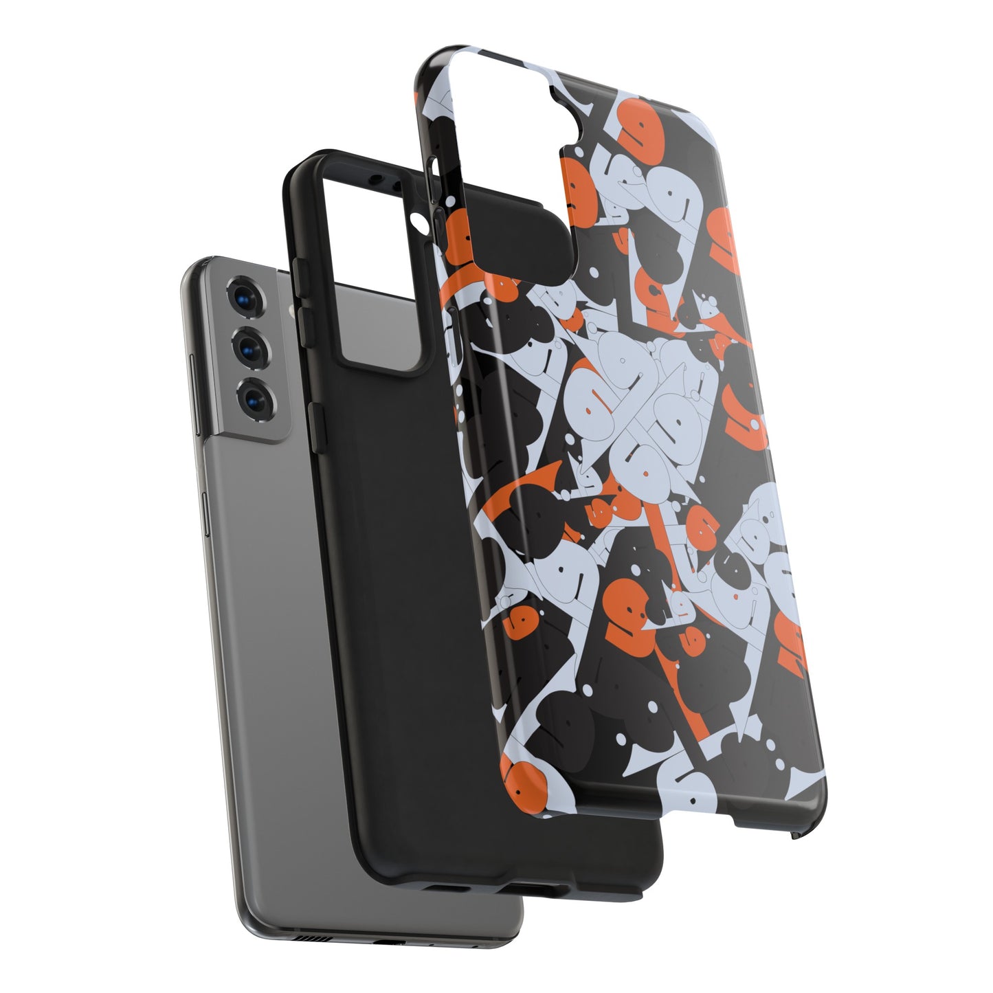 iPhone/Galaxy - Tough Phone Case with Persian Calligraphy Design - Impact Resistant, TPU Lining, Polycarbonate Shell, Glossy Finish