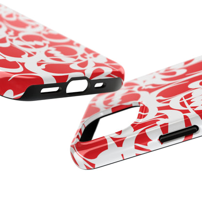 iPhone/Galaxy - Tough Phone Case with Persian Calligraphy Design - Impact Resistant, TPU Lining, Polycarbonate Shell, Glossy Finish