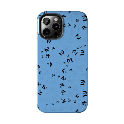 iPhone/Galaxy - Tough Phone Case with Persian Calligraphy Design - Impact Resistant, TPU Lining, Polycarbonate Shell, Glossy Finish