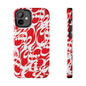 iPhone/Galaxy - Tough Phone Case with Persian Calligraphy Design - Impact Resistant, TPU Lining, Polycarbonate Shell, Glossy Finish