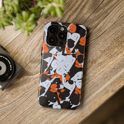 iPhone/Galaxy - Tough Phone Case with Persian Calligraphy Design - Impact Resistant, TPU Lining, Polycarbonate Shell, Glossy Finish