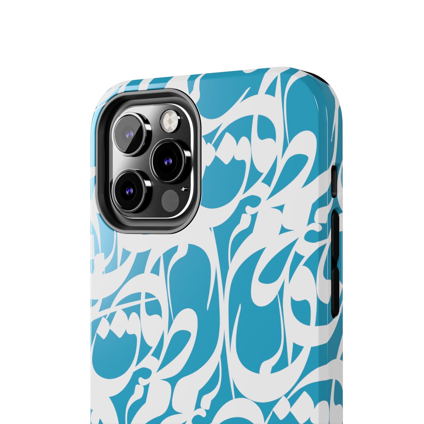 iPhone/Galaxy - Tough Phone Case with Persian Calligraphy Design - Impact Resistant, TPU Lining, Polycarbonate Shell, Glossy Finish