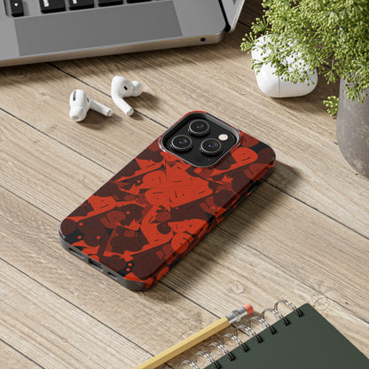 iPhone/Galaxy - Tough Phone Case with Persian Calligraphy Design - Impact Resistant, TPU Lining, Polycarbonate Shell, Glossy Finish