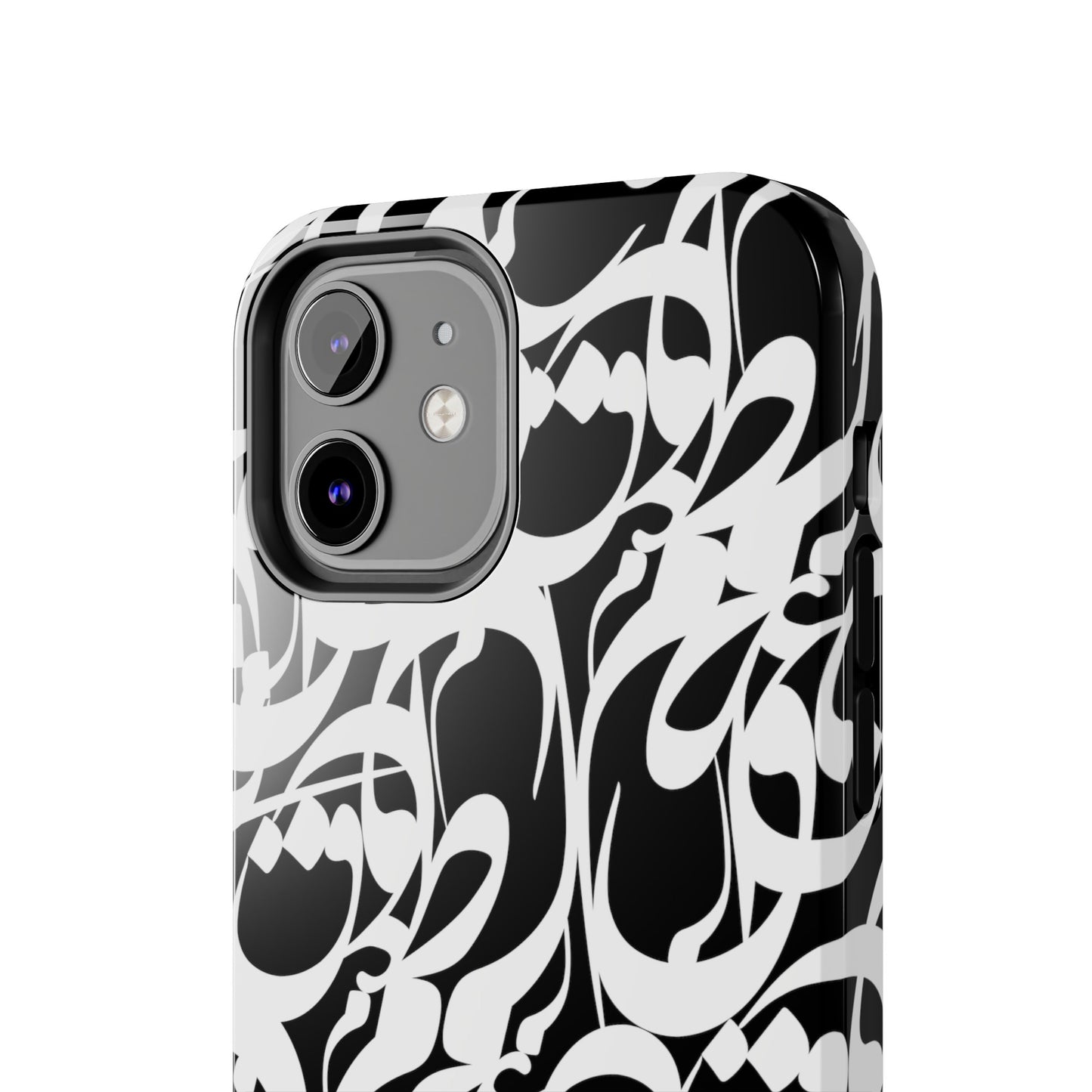 iPhone/Galaxy - Tough Phone Case with Persian Calligraphy Design - Impact Resistant, TPU Lining, Polycarbonate Shell, Glossy Finish