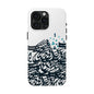 iPhone/Galaxy - Tough Phone Case with Persian Calligraphy Design - Impact Resistant, TPU Lining, Polycarbonate Shell, Glossy Finish