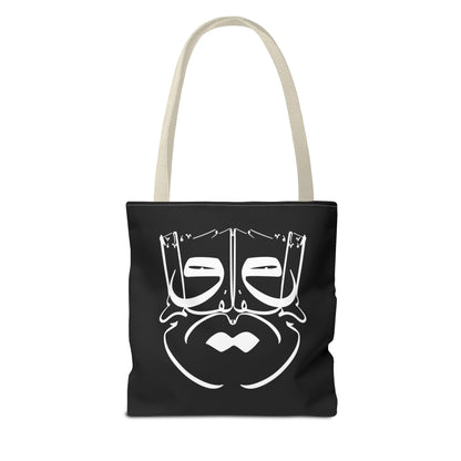 Durable Tote Bags with Persian Calligraphy Design - 3 Sizes, Multiple Handle Colors, Polyester Fabric