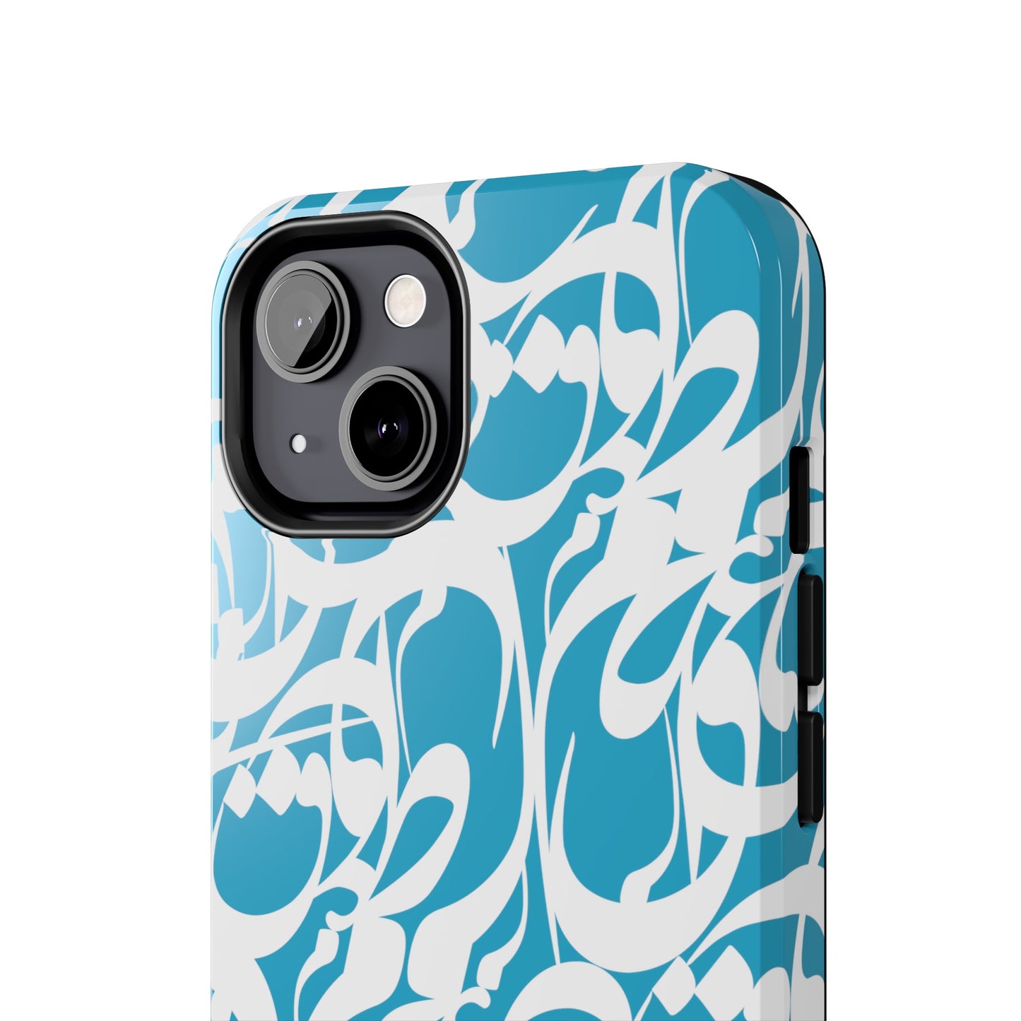 iPhone/Galaxy - Tough Phone Case with Persian Calligraphy Design - Impact Resistant, TPU Lining, Polycarbonate Shell, Glossy Finish