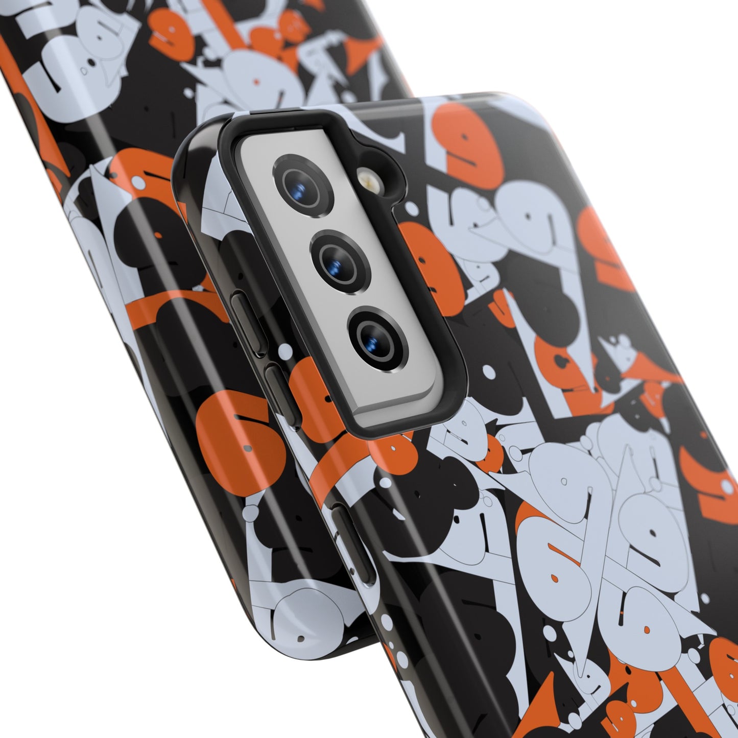 iPhone/Galaxy - Tough Phone Case with Persian Calligraphy Design - Impact Resistant, TPU Lining, Polycarbonate Shell, Glossy Finish