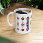 Durable Ceramic Coffee Mug with Persian Calligraphy Design - Vivid Print, BPA & Lead-Free, Microwave & Dishwasher Safe