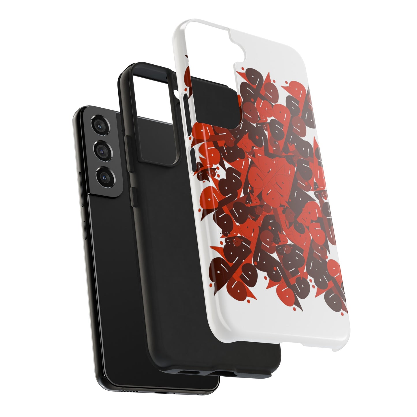 iPhone/Galaxy - Tough Phone Case with Persian Calligraphy Design  - Impact Resistant, TPU Lining, Polycarbonate Shell, Glossy Finish