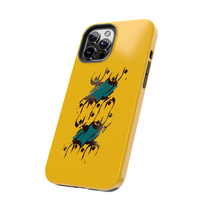 iPhone/Galaxy - Tough Phone Case with Persian Calligraphy Design - Impact Resistant, TPU Lining, Polycarbonate Shell, Glossy Finish