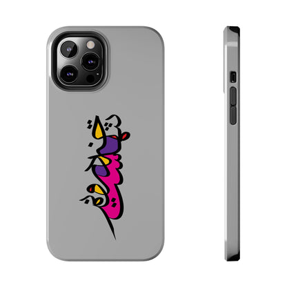 iPhone/Galaxy - Tough Phone Case with Persian Calligraphy Design  - Impact Resistant, TPU Lining, Polycarbonate Shell, Glossy Finish