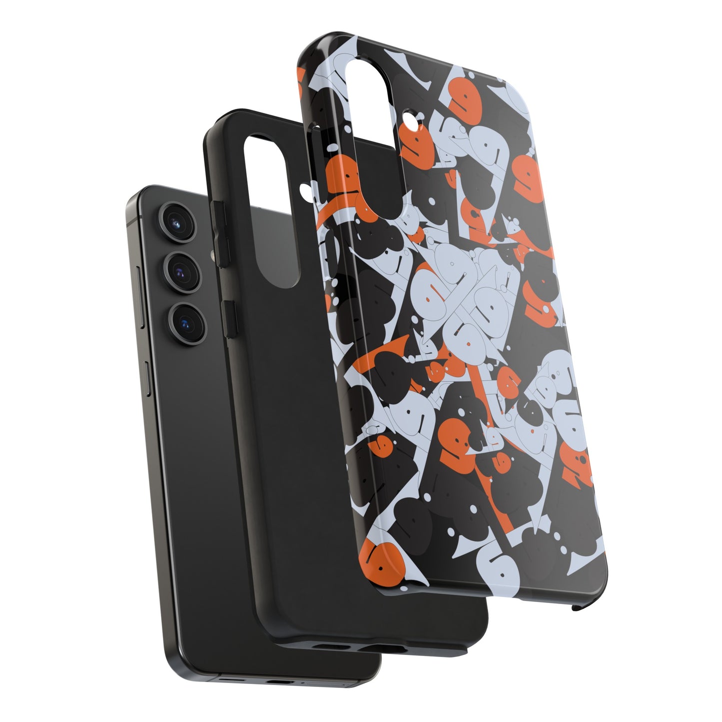 iPhone/Galaxy - Tough Phone Case with Persian Calligraphy Design - Impact Resistant, TPU Lining, Polycarbonate Shell, Glossy Finish