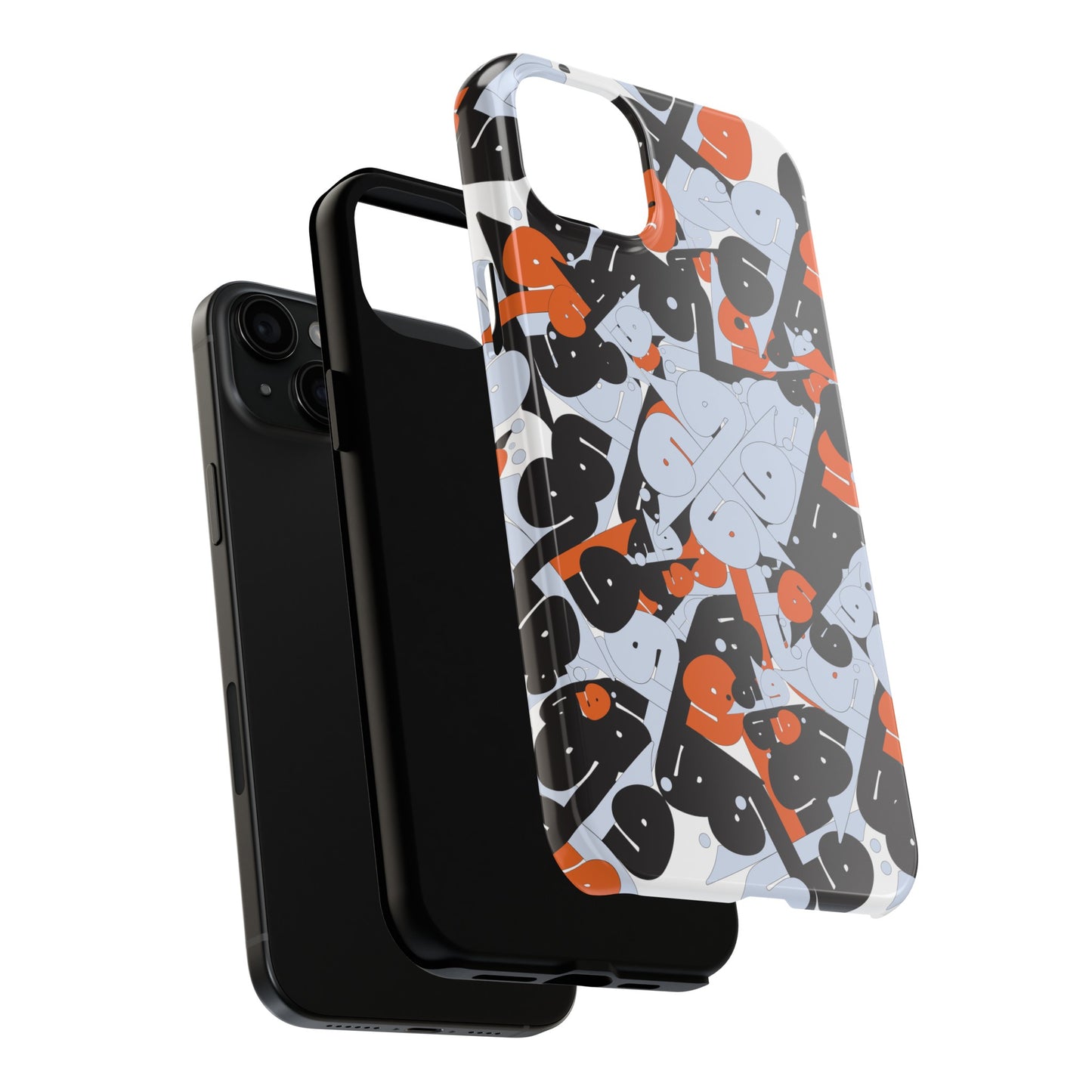 iPhone/GalaxyTough Phone Case with Persian Calligraphy Design - Impact Resistant, TPU Lining, Polycarbonate Shell, Glossy Finish