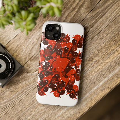 iPhone/Galaxy - Tough Phone Case with Persian Calligraphy Design  - Impact Resistant, TPU Lining, Polycarbonate Shell, Glossy Finish