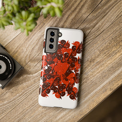 iPhone/Galaxy - Tough Phone Case with Persian Calligraphy Design  - Impact Resistant, TPU Lining, Polycarbonate Shell, Glossy Finish