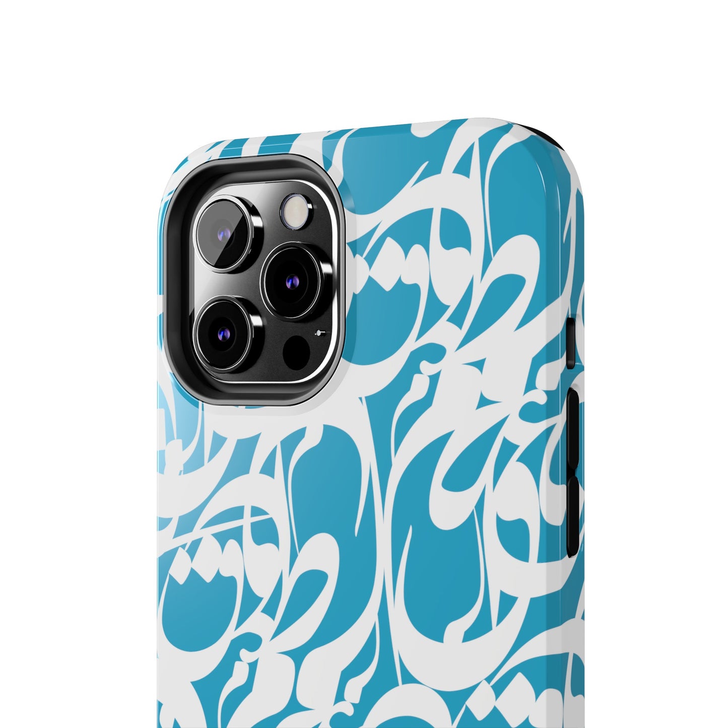 iPhone/Galaxy - Tough Phone Case with Persian Calligraphy Design - Impact Resistant, TPU Lining, Polycarbonate Shell, Glossy Finish