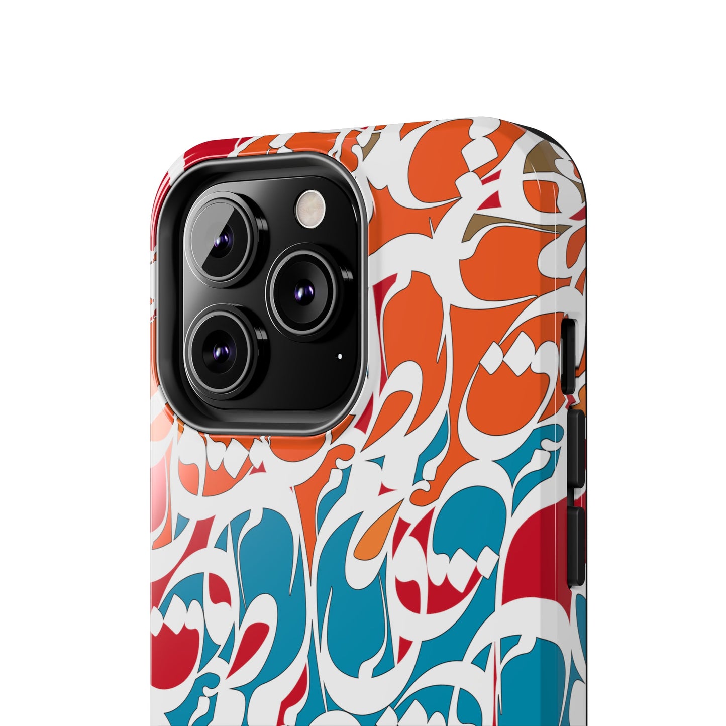 iPhone/Galaxy Tough Phone Case with Persian Calligraphy Design - Impact Resistant, TPU Lining, Polycarbonate Shell, Glossy Finish